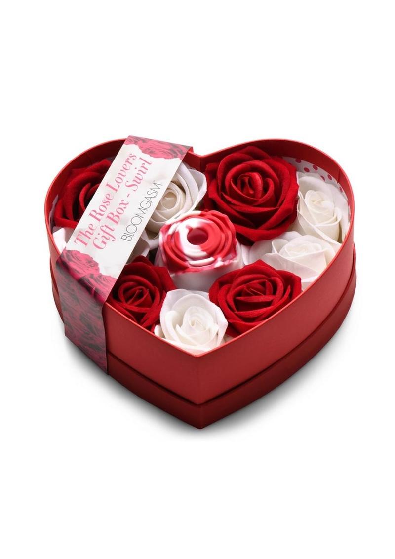 Bloomgasm The Rose Lover's Gift Box - Red/White Swirl