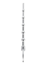 Blue Line Beaded Urethral Sound 4.5in - Stainless - Steel