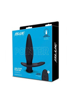 Blue Line Pointer Silicone Deep Drilling Remote Controlled Butt Plug