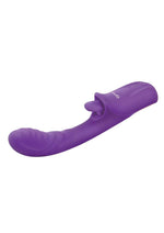 Bodywand G-Play Rechargeable Silicone Dual Stim Lick Me Out G-Spot Squirt Trainer Vibrator with Clitoral Stimulator - Purple