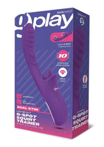 Bodywand G-Play Rechargeable Silicone Dual Stim Lick Me Out G-Spot Squirt Trainer Vibrator with Clitoral Stimulator