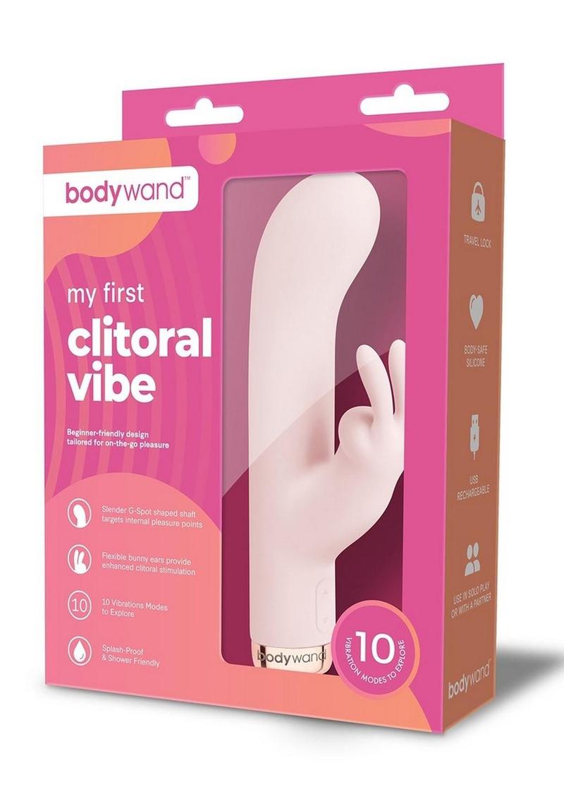 Bodywand My First Clitoral Vibe Silicone Rechargeable Vibrator - Pink