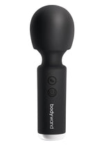 Bodywand Power Wand Rechargeable Silicone Wand Massager - Black - 4.5in