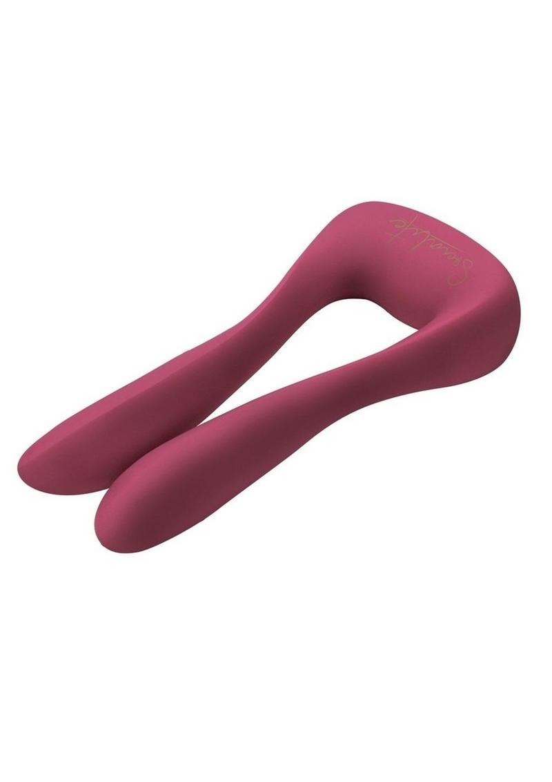 Bodywans Socialite Marquis Rechargeable Silicone DP Vibrator - Pink