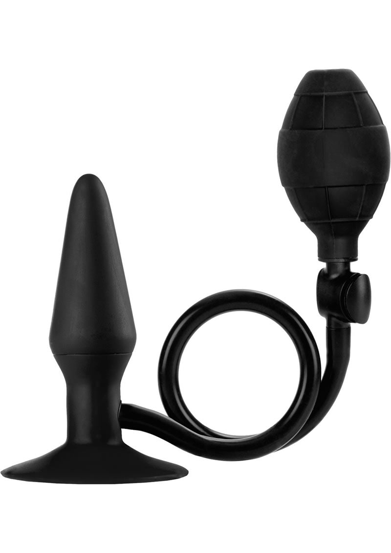 Booty Call Silicone Booty Pumper Butt Plug - Black - Small