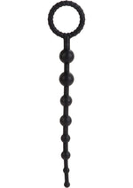 Booty Call X-10 Silicone Anal Beads - Black