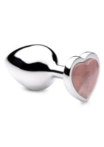 Booty Sparks Gemstones Rose Quartz Heart Anal Plug