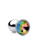 Booty Sparks Rainbow Prism Gem Anal Plug - Multicolor - Small