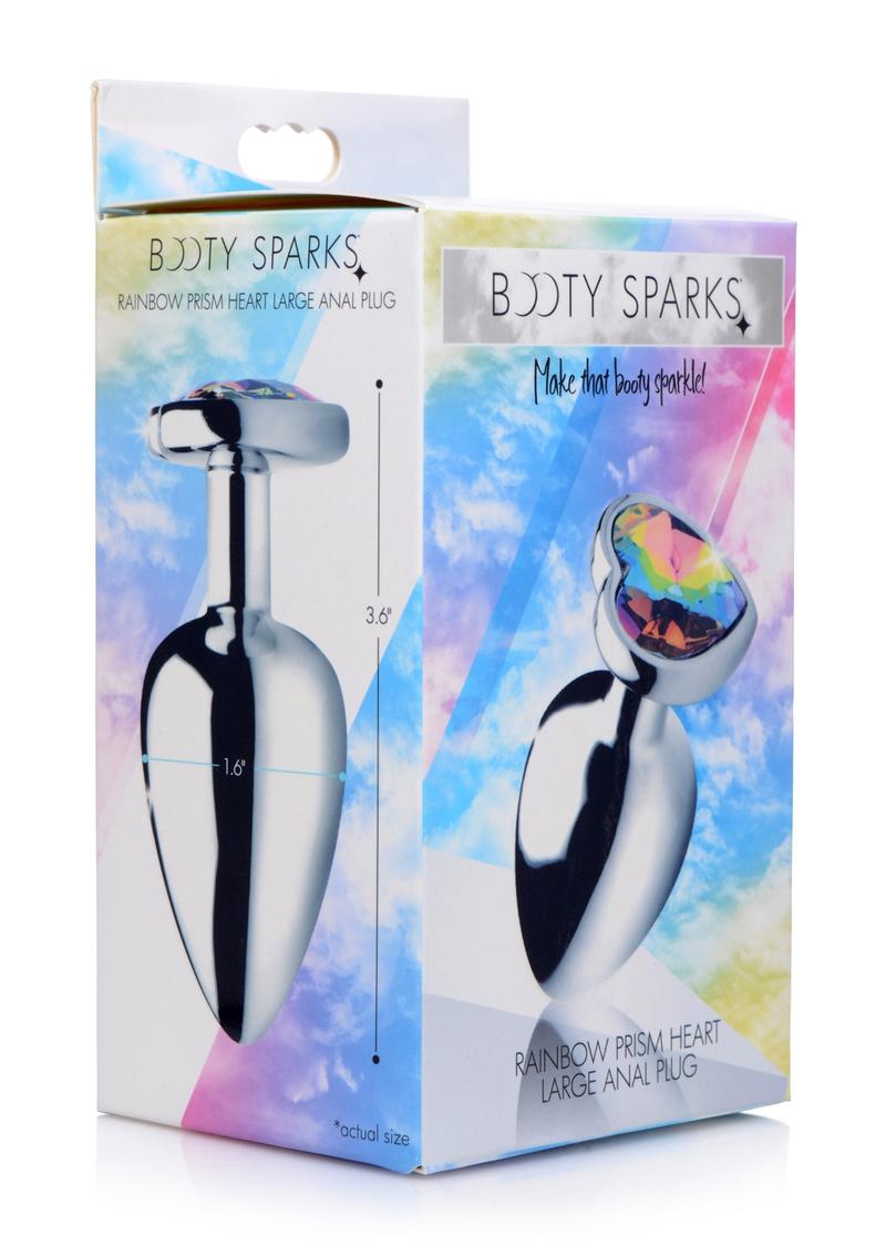 Booty Sparks Rainbow Prism Heart Anal Plug