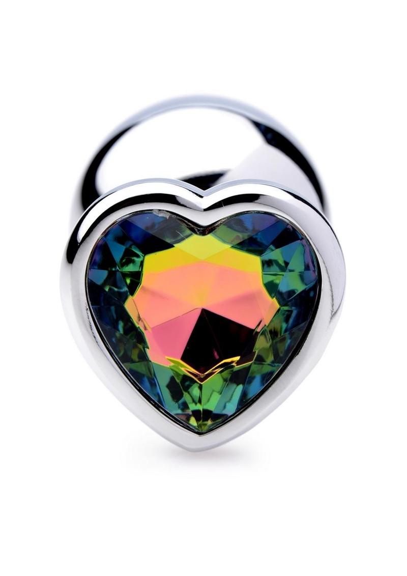 Booty Sparks Rainbow Prism Heart Anal Plug