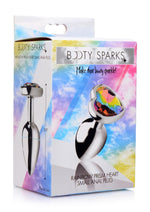 Booty Sparks Rainbow Prism Heart Anal Plug