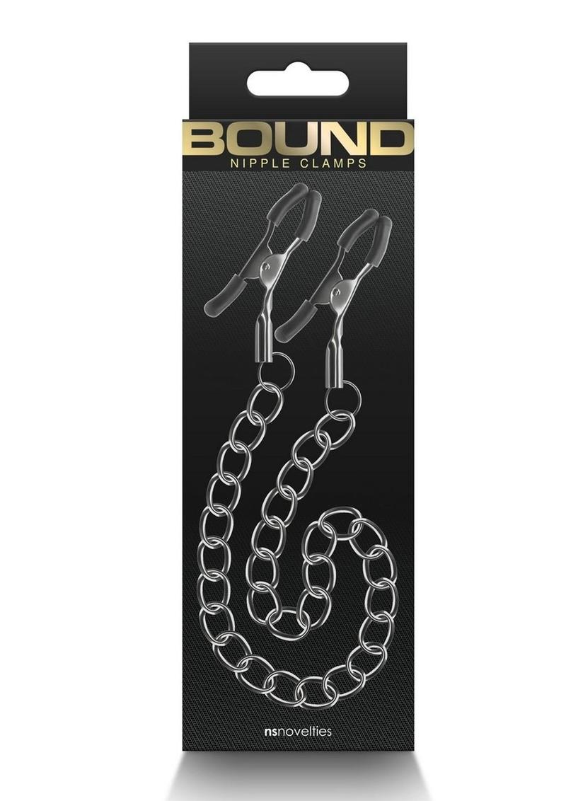 Bound Nipple Clamps Dc2 - Gray/Grey/Gun Metal/Metal