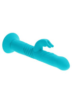 Bunny Hop Rechargeable Silicone Throbbing Rabbit Vibrator