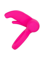 Calexotics Silicone Rechargeable Triple Clit Flicker Cock Ring - Pink