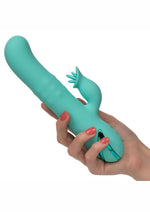 California Dreaming Bel Air Bombshell Rechargeable Silicone Vibrator with Clitoral Stimulator