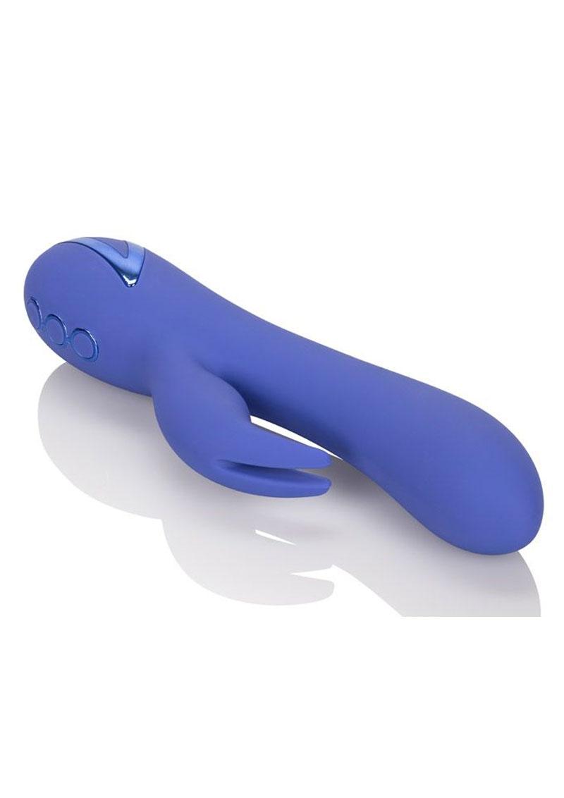 California Dreaming Beverly Hills Bunny Silicone USB Rechargeable Multifunction Waterproof - Blue/Purple