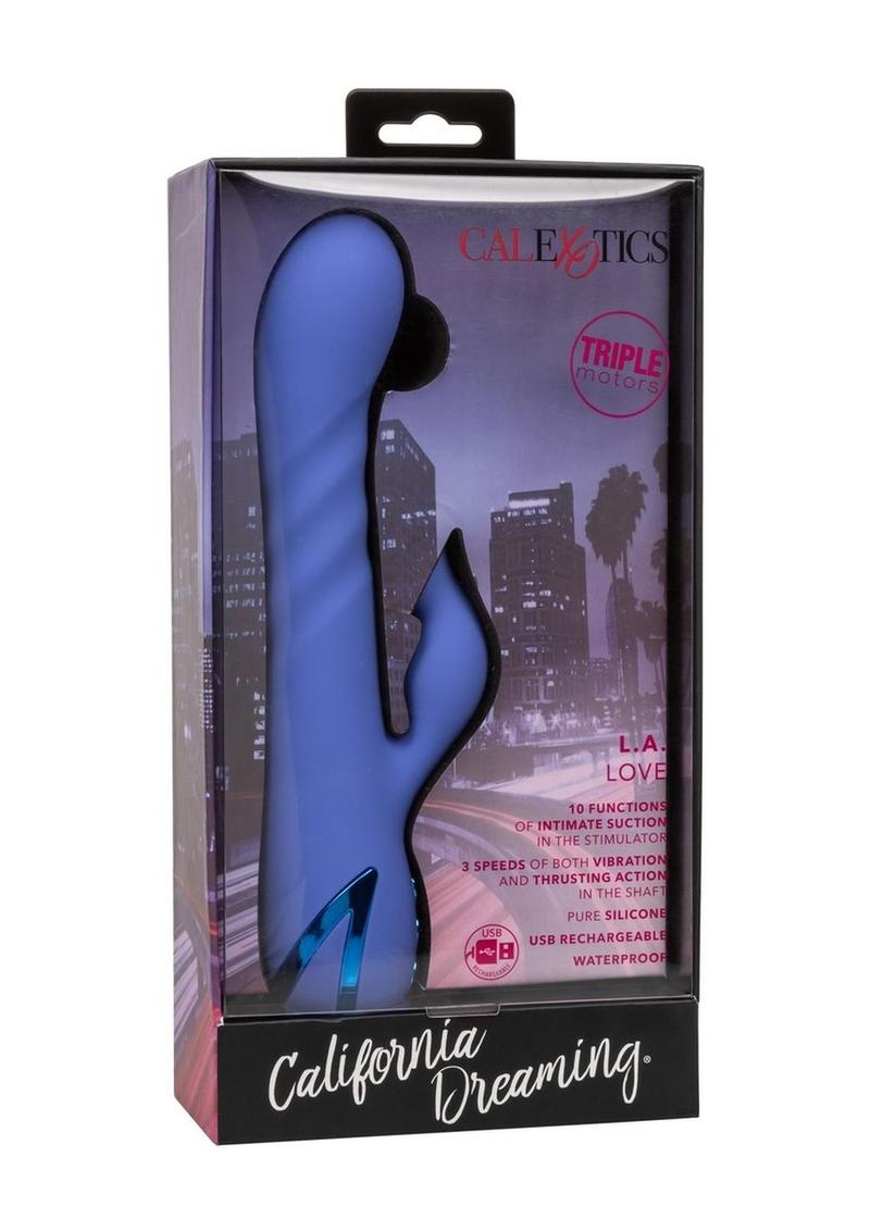 California Dreaming L.a. Love Rechargeable Silicone Vibrator with Clitoral Stimulator