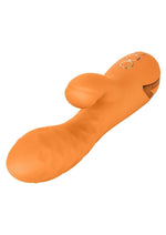 California Dreaming Newport Beach Babe Rechargeable Silicone Thumping Vibrator - Orange