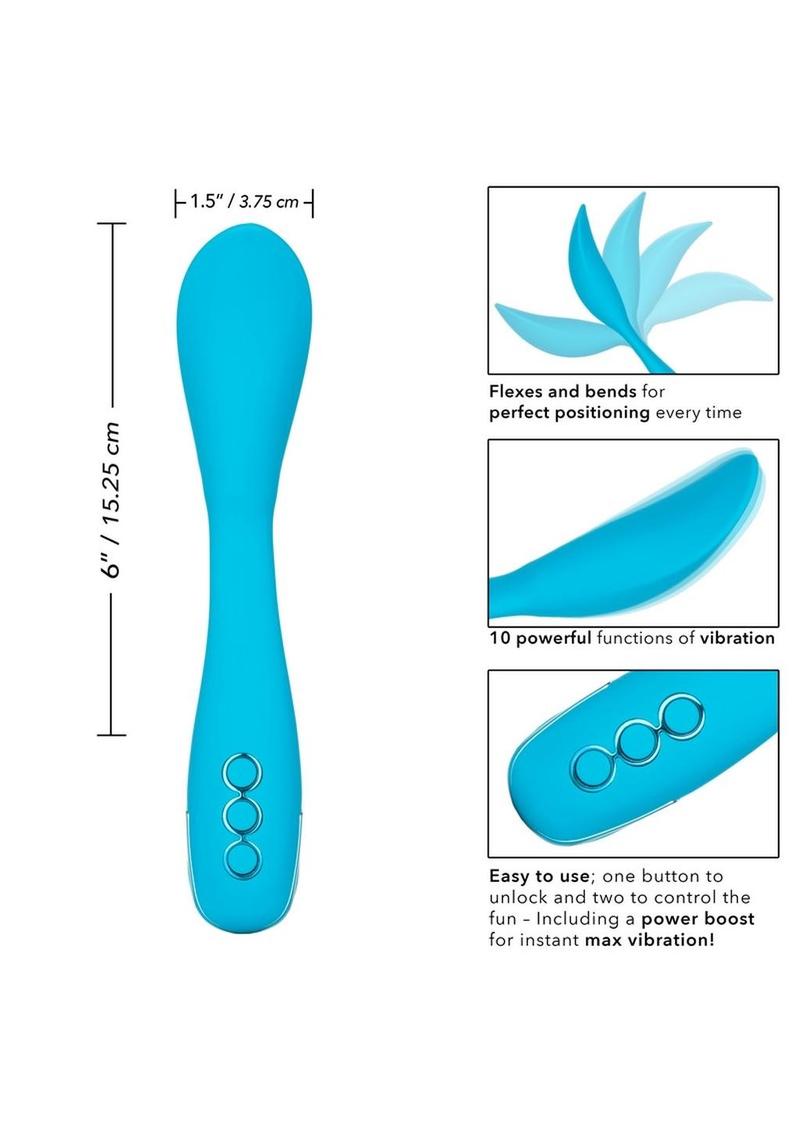 California Dreaming Palm Springs Pleaser Rechargeable Silicone Contoured Vibrator