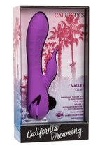 California Dreaming Valley Vamp Rechargeable Silicone Vibrating Massager - Purple