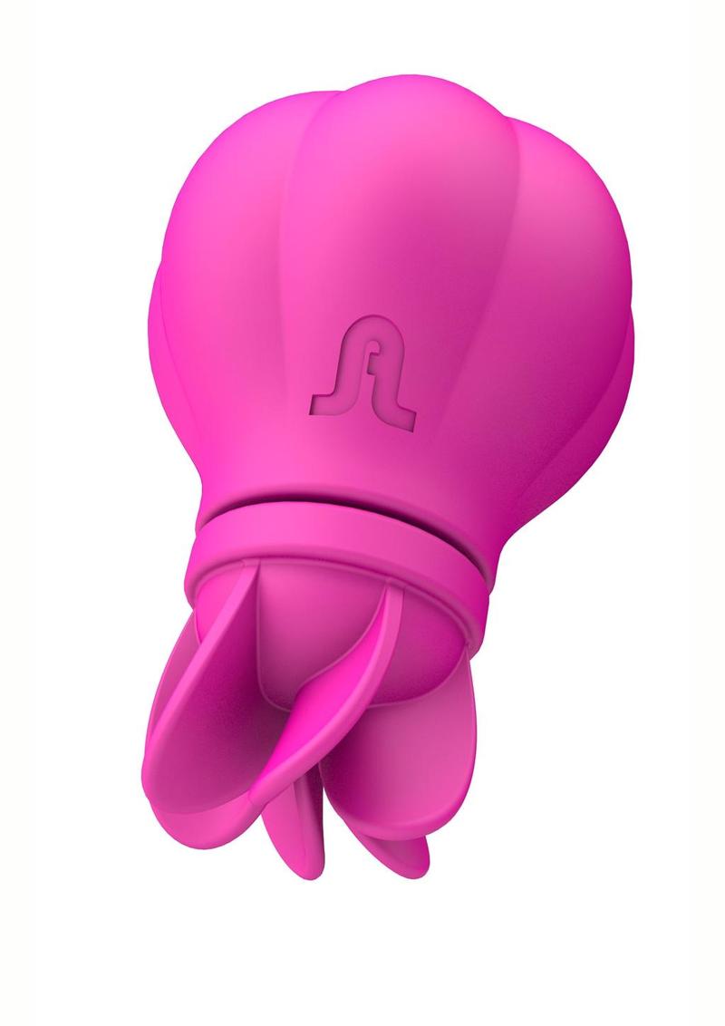 Caress Rechargeable Silicone Clitoral Stimulator - Pink