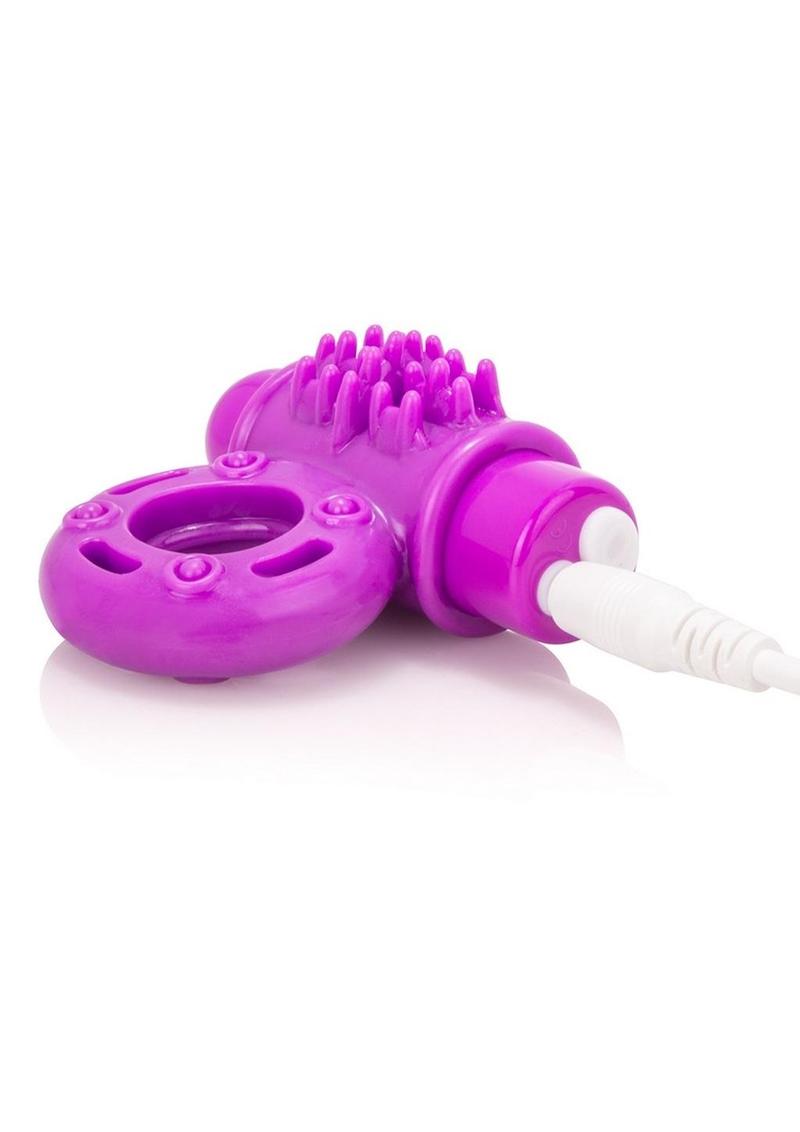 Charged OWOW Rechargeable Vibrating Ring Waterproof - Purple