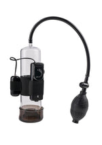 Classix Vibrating Power Penis Pump - Black/Clear