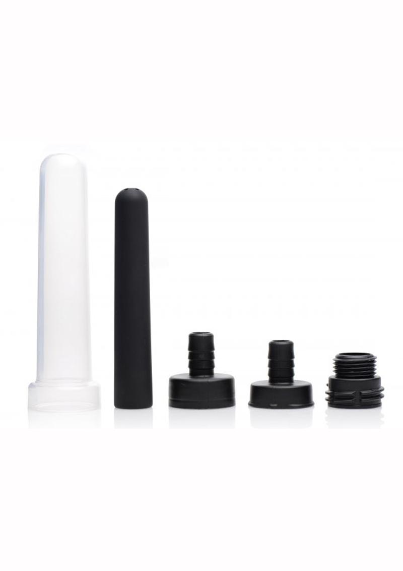 Cleanstream Travel Enema Set 5 Piece Water Bottle Adapter Kit - Black