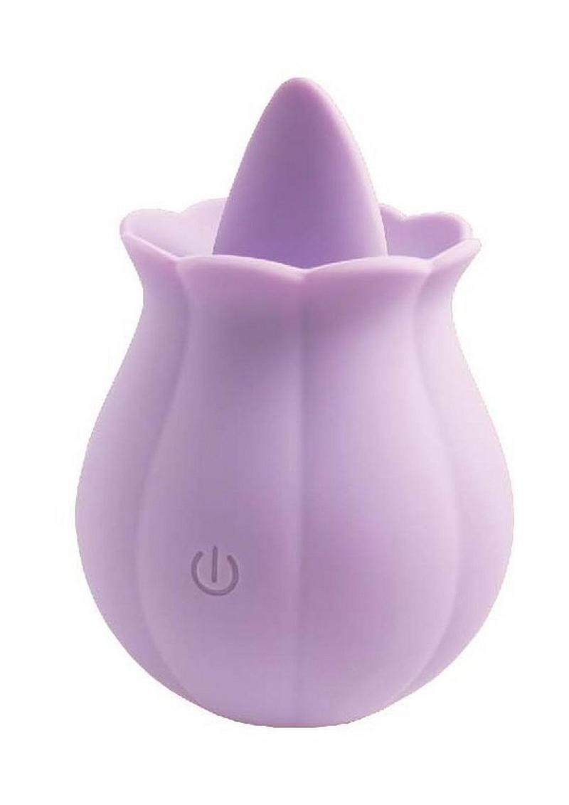 Clit-Tastic Erotic Clit Licker Rechargeable Silicone Clitoral Vibrator - Lavender/Purple