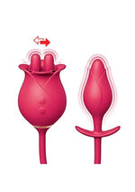 Clit-Tastic Tulip Finger Massager and Pleasure Plug - Red - Set