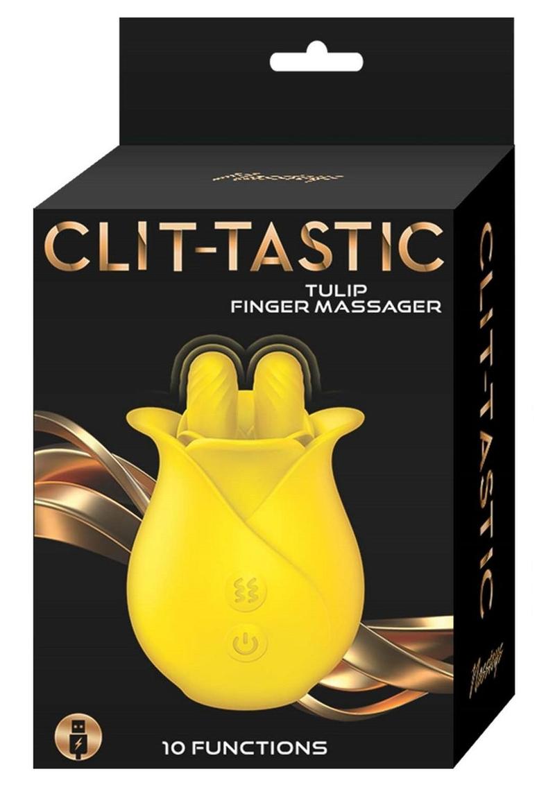 Clit-Tastic Tulip Rechargeable Silicone Finger Massager