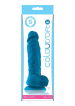 Coloursoft Silicone Dildo - Blue - 5in