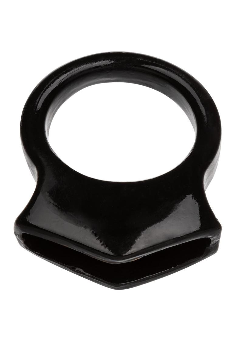 Colt Snug Grip Dual Support Cock Ring Scrotum Support - Black