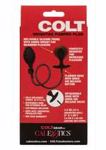 Colt Weighted Pumper Inflatable Silicone Anal Plug