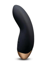 Coquette The Lay Me Down Rechargeable Silicone Vibrator - Black/Gold