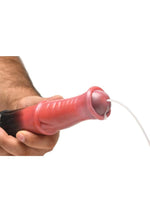 Creature Cocks Centaur Explosion Squirting Silicone Dildo - Black/Red