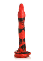 Creature Cocks King Cobra Long Silicone Dildo - Black/Red - XLarge - 18in