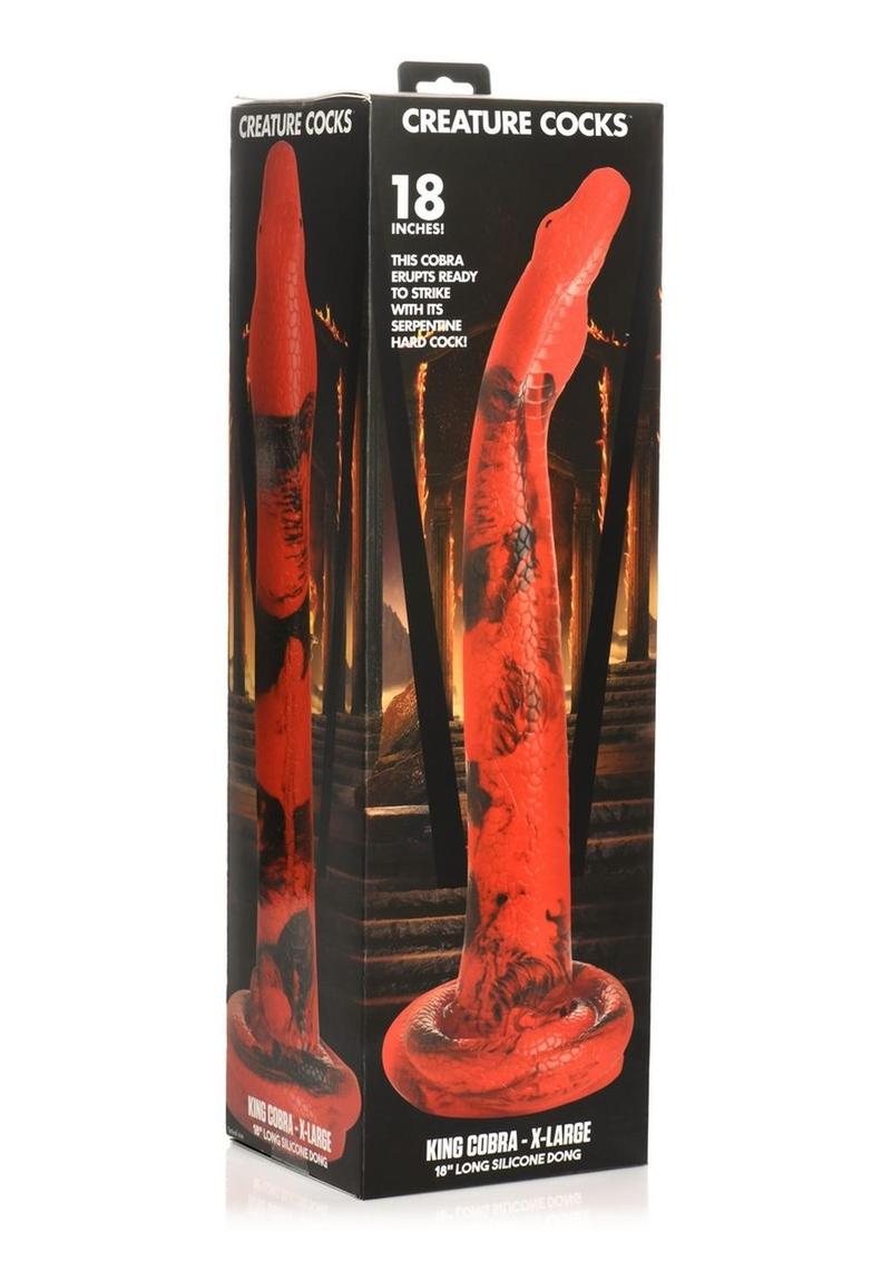 Creature Cocks King Cobra Long Silicone Dildo