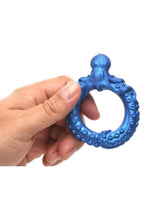 Creature Cocks Poseidon's Octo-Ring Silicone Cock Ring - Blue