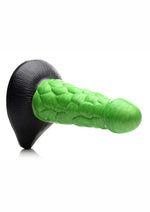 Creature Cocks Radioactive Reptile Silicone Dildo - Green - 7.5in