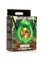 Creature Cocks Serpentine Silicone Cock Ring - Green