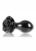 Crystal Premium Glass Rose Probe - Black