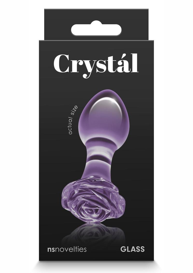 Crystal Premium Glass Rose Probe - Purple