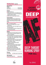 Deep AF Numbing Throat Spray - Cherry