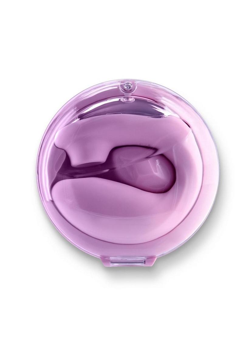 Desire Euphoria Dual End Vibrator with Air Pulse Clitoral Stimulation - Magenta/Purple