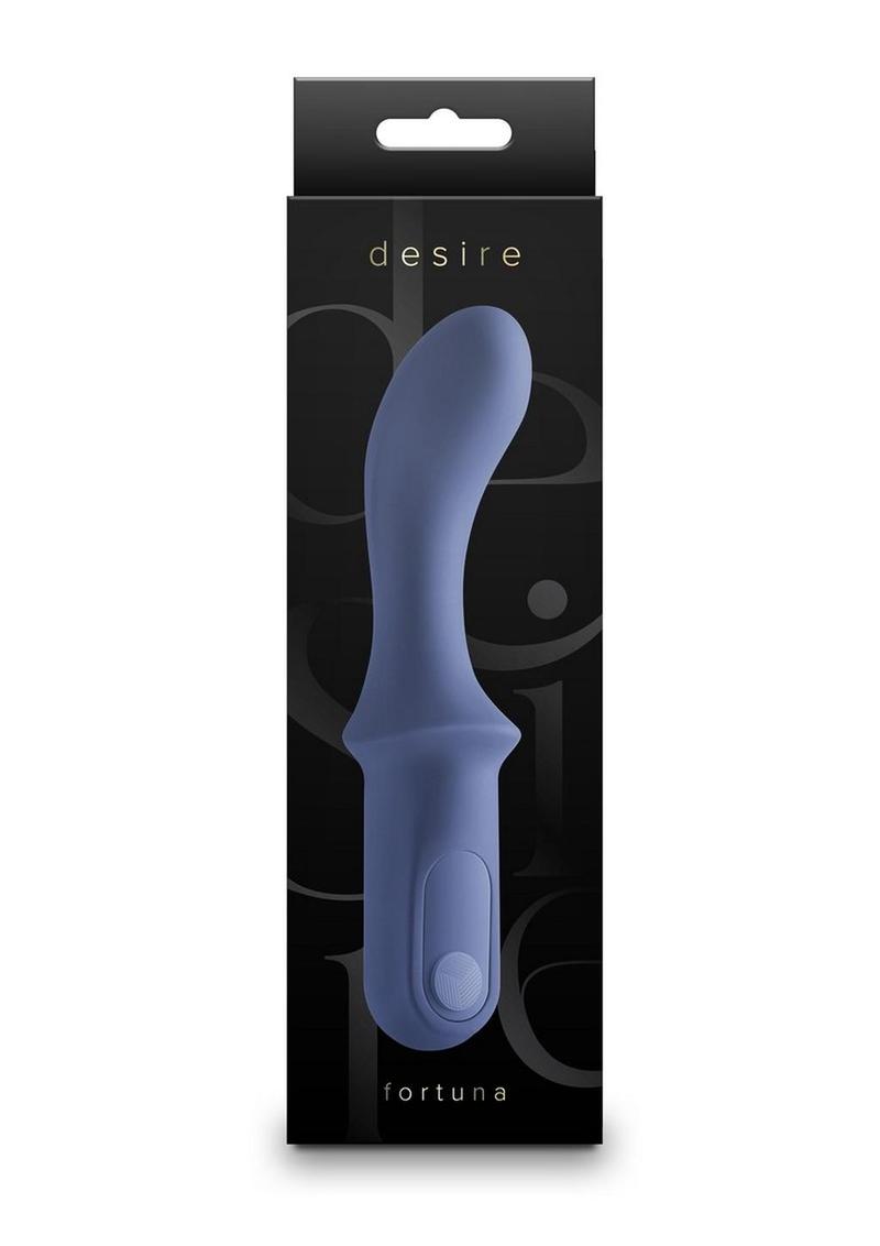 Desire Fortuna Rechargeable Silicone G-Spot Vibrator - Blue