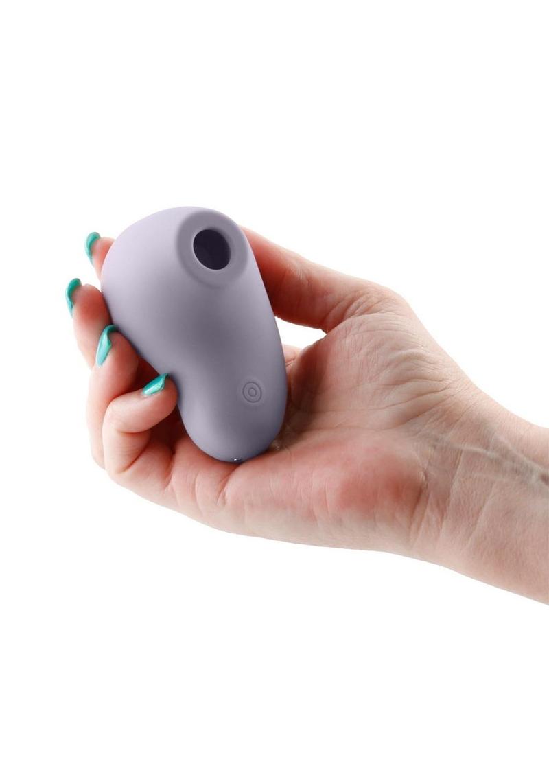 Desire Tresor Rechargeable Silicone Clitoral Stimulator - Gray/Grey