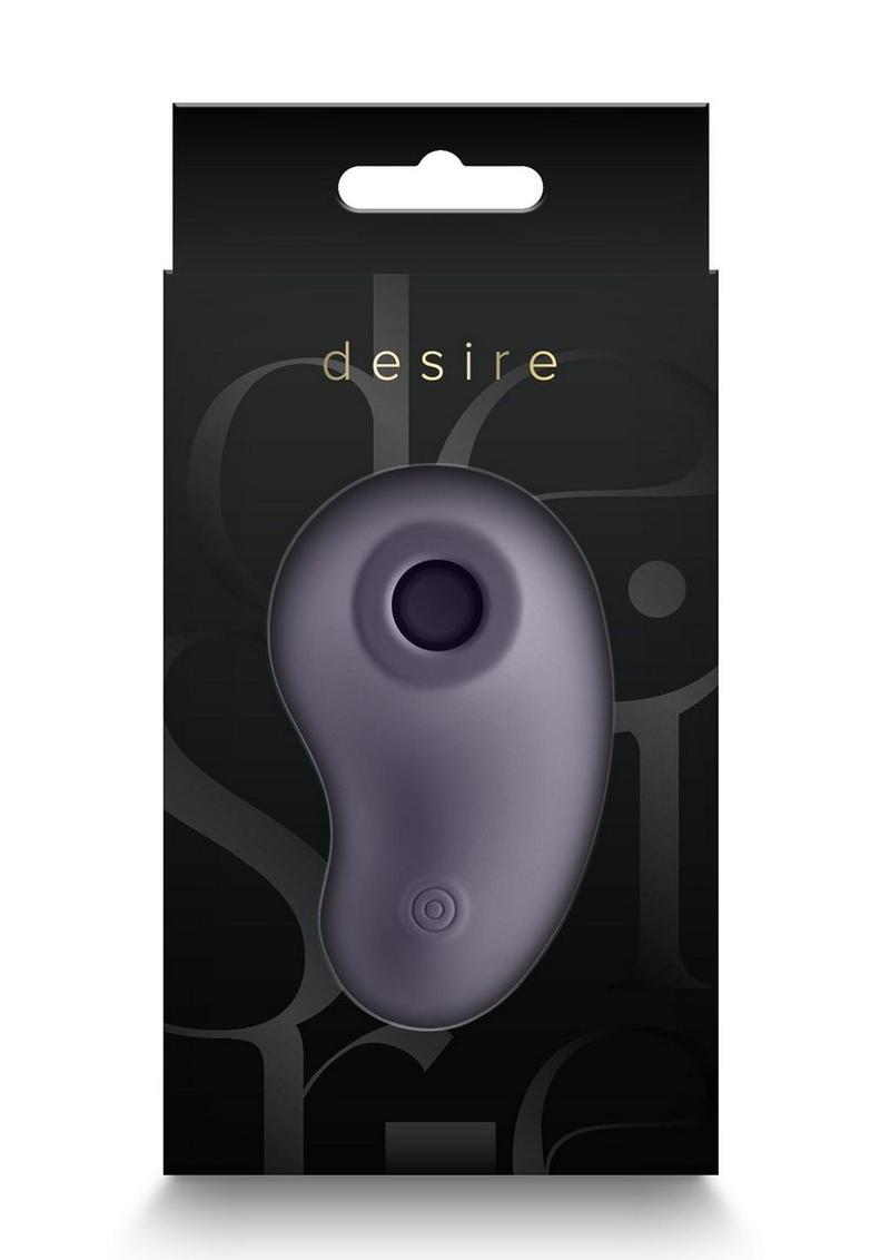 Desire Tresor Rechargeable Silicone Clitoral Stimulator - Gray/Grey