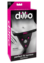 Dillio Perfect Fit Harness - Black/Pink