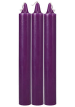 Doc Johnson Japanese Drip Candles - Purple - 3 Pack